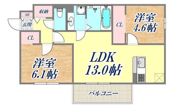 ラ・ヴェール杉尾台の物件間取画像